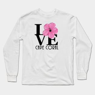 LOVE Cape Coral Hibiscus Long Sleeve T-Shirt